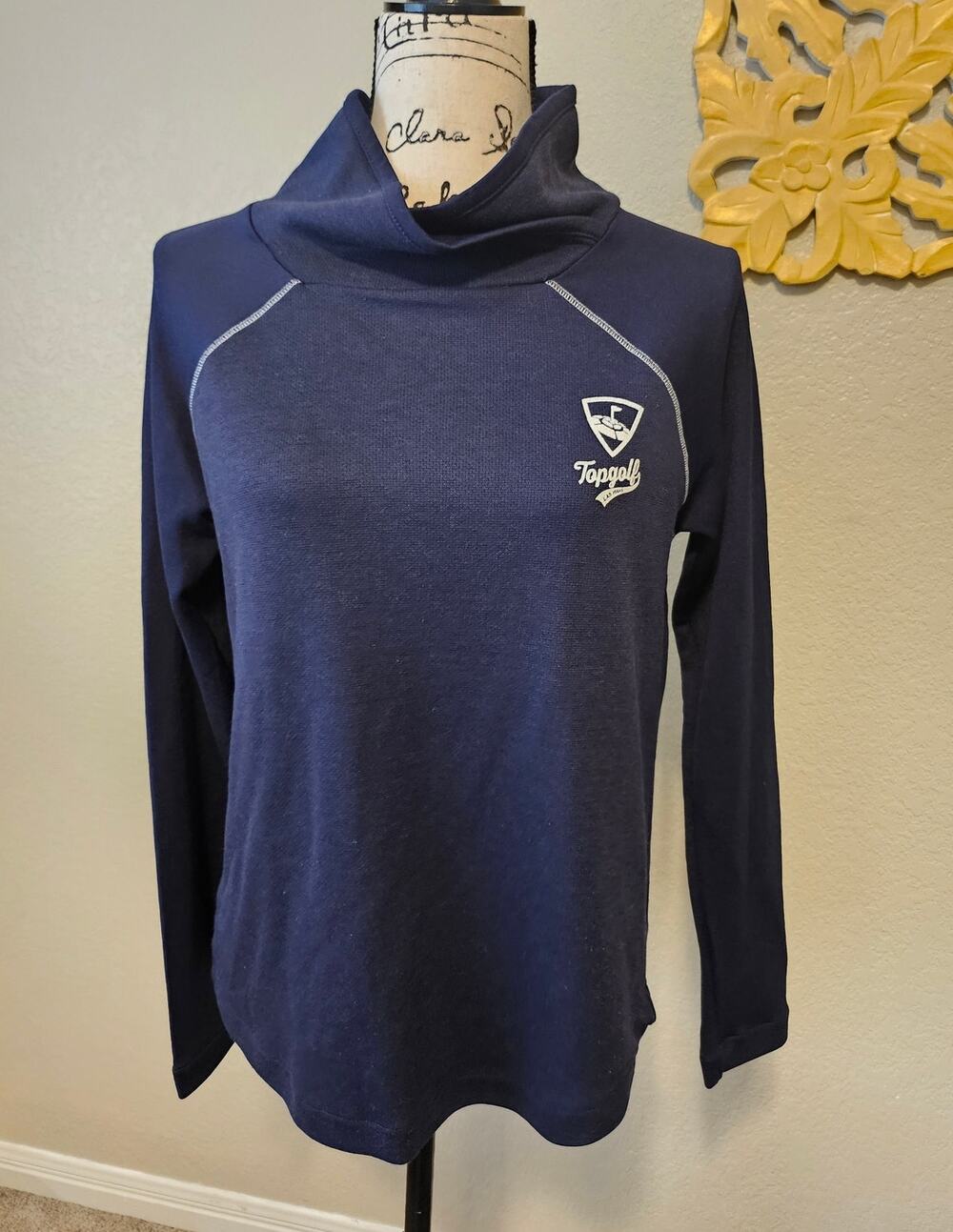Champion TopGolf Women's Long Sleeve Shirt, Navy, Medium